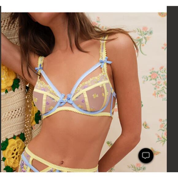 NWT For Love and Lemon Lavender Meadows Underwire Bra SZ L  Sold out online - Picture 4 of 6